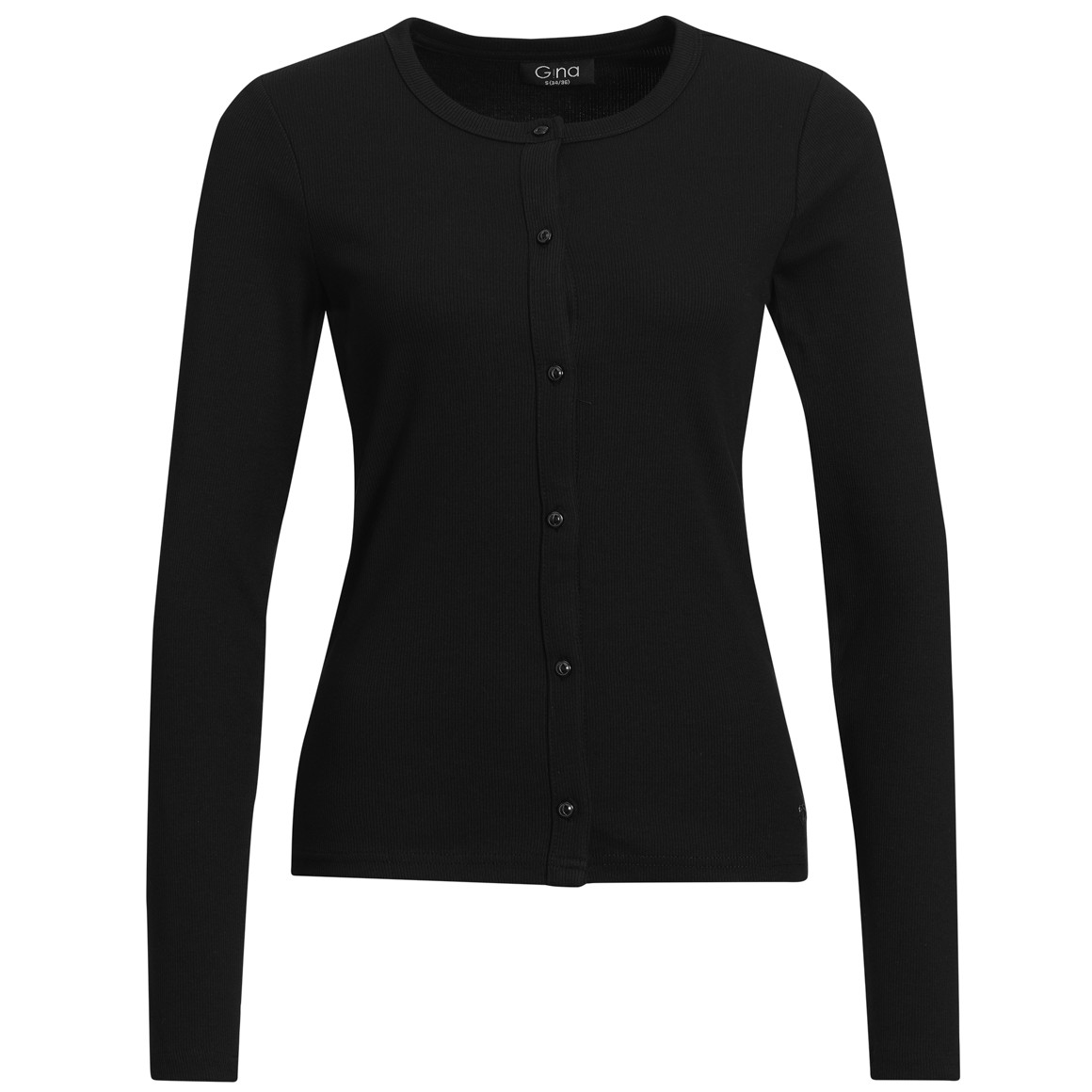 Damen Langarmshirt mit Knopfleiste