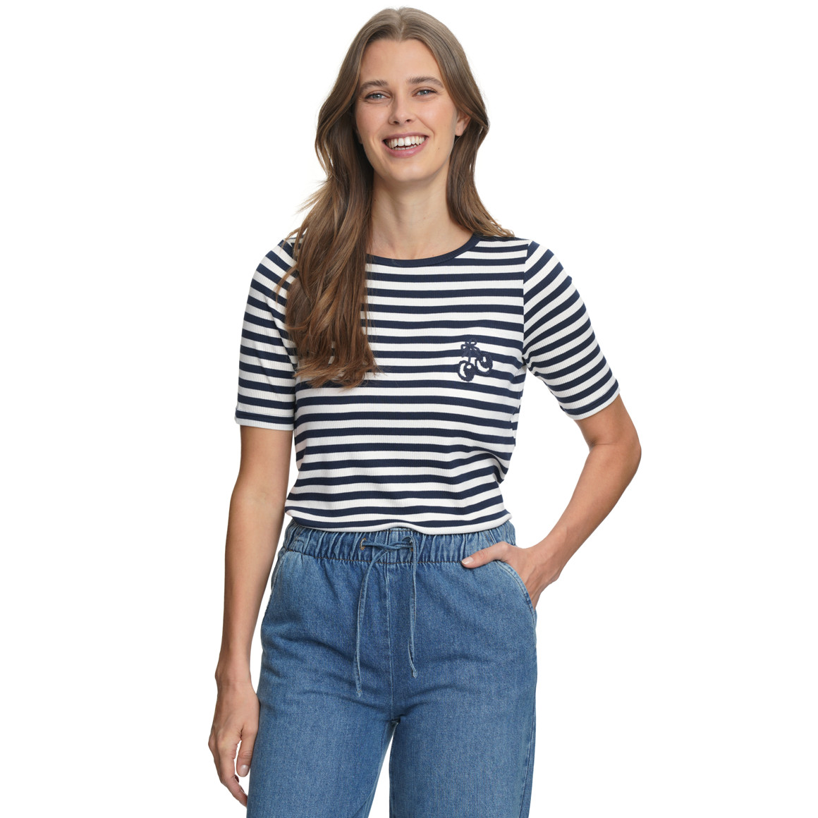 Damen T-Shirt mit Streifen