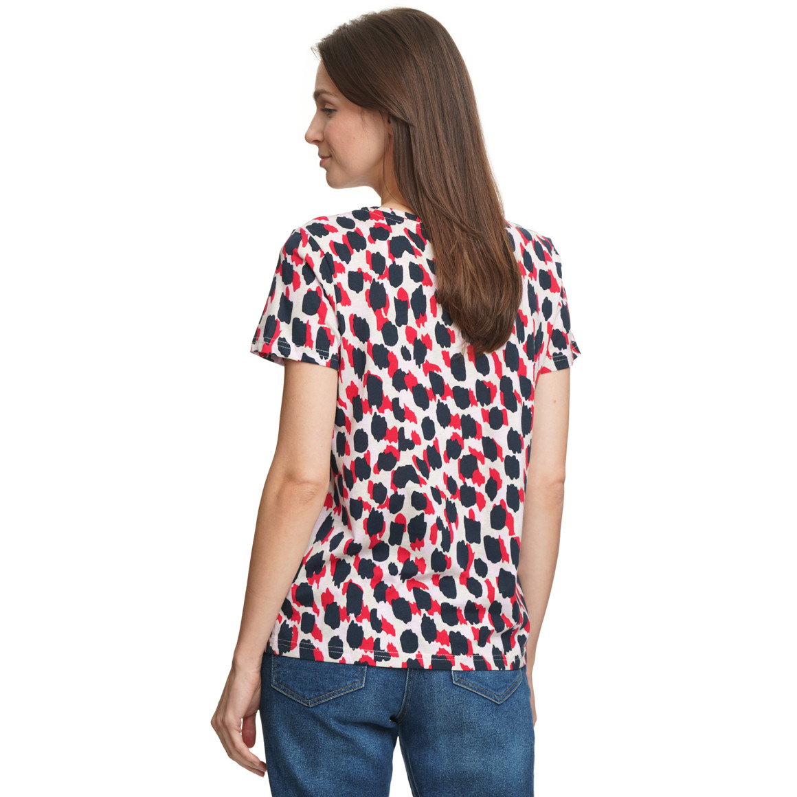 Damen T-Shirt mit Allover-Print