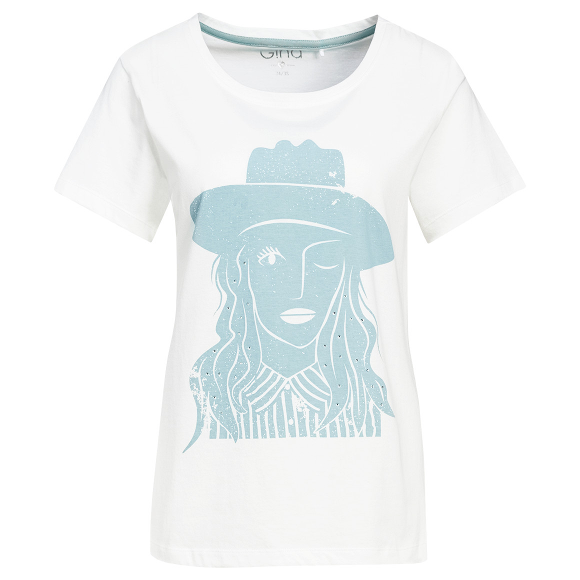 Dames T-shirt met print op de voorkant