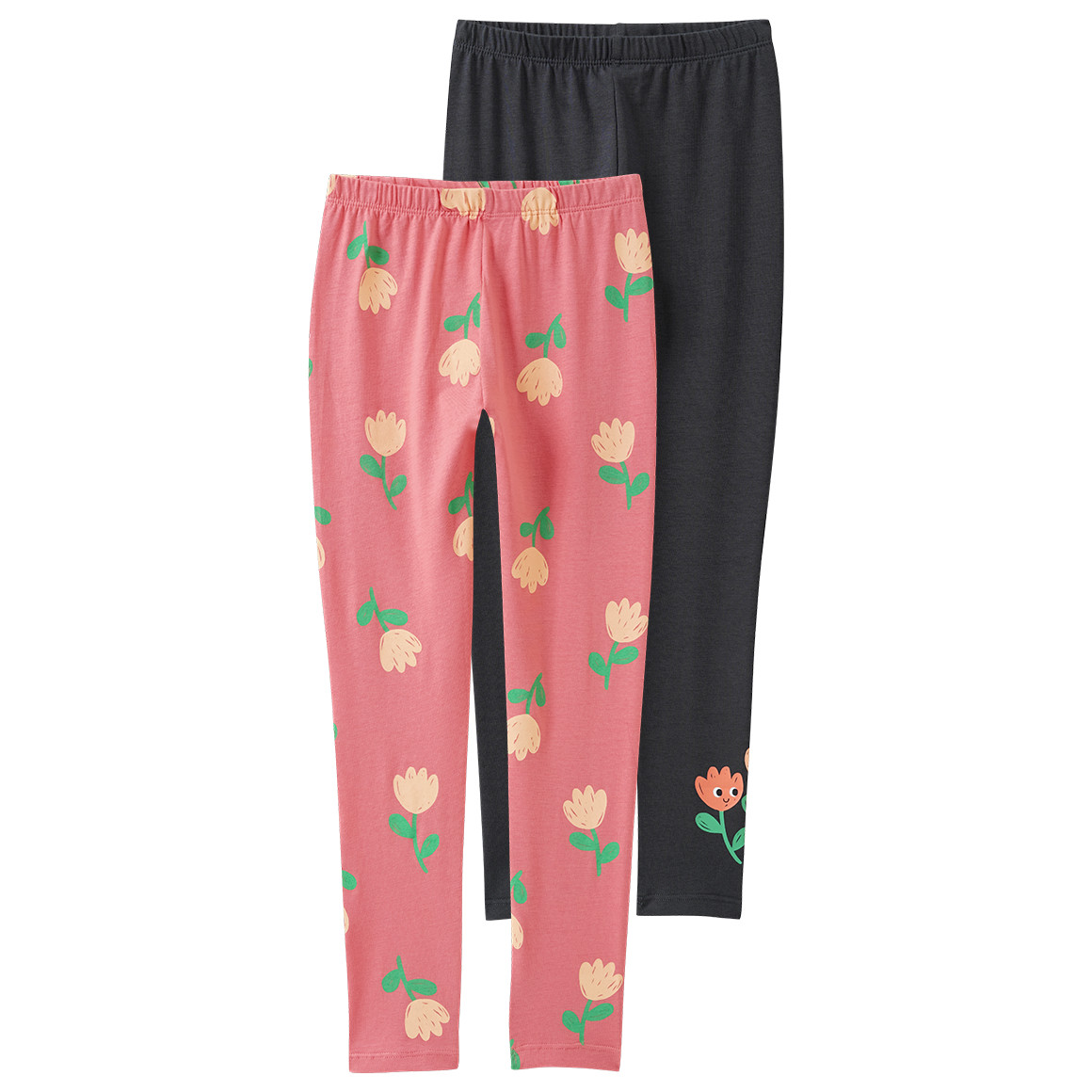 2 Mädchen Leggings im Set