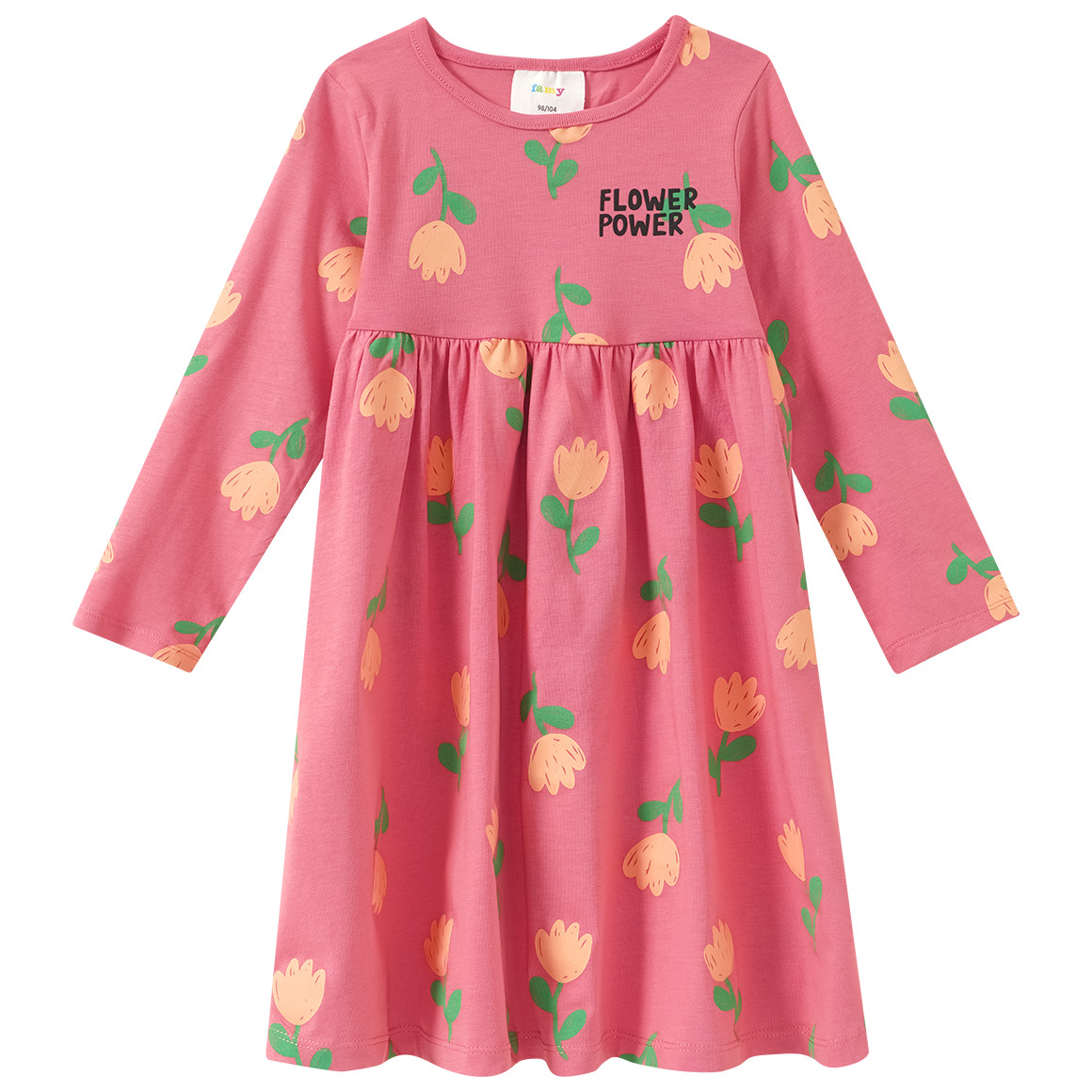 2 Mädchen Kleider mit Prints