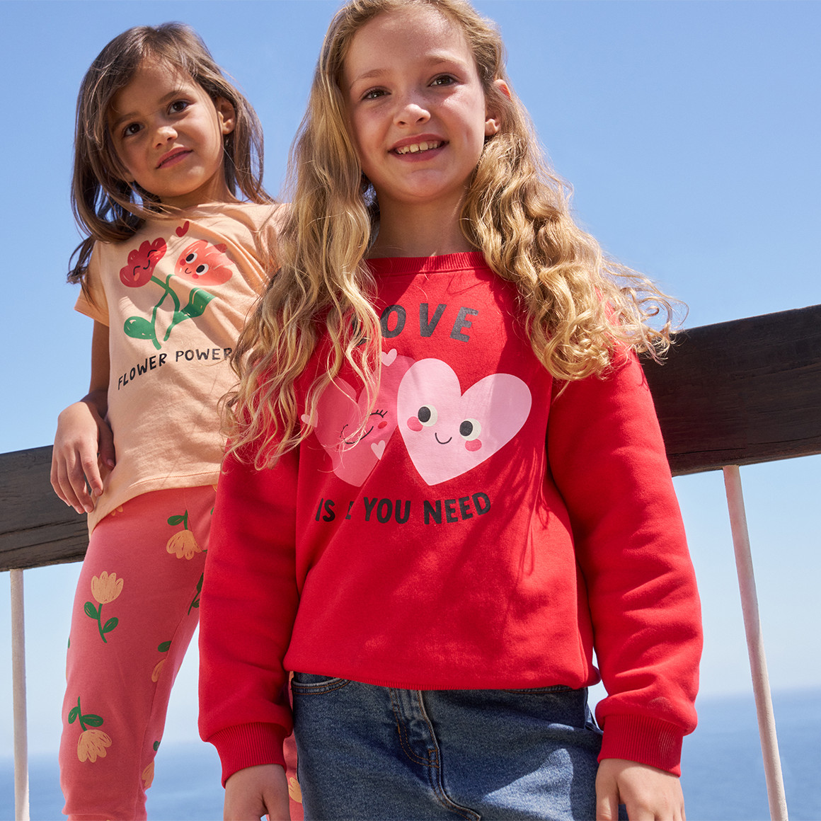 Mädchen Sweatshirt mit Print