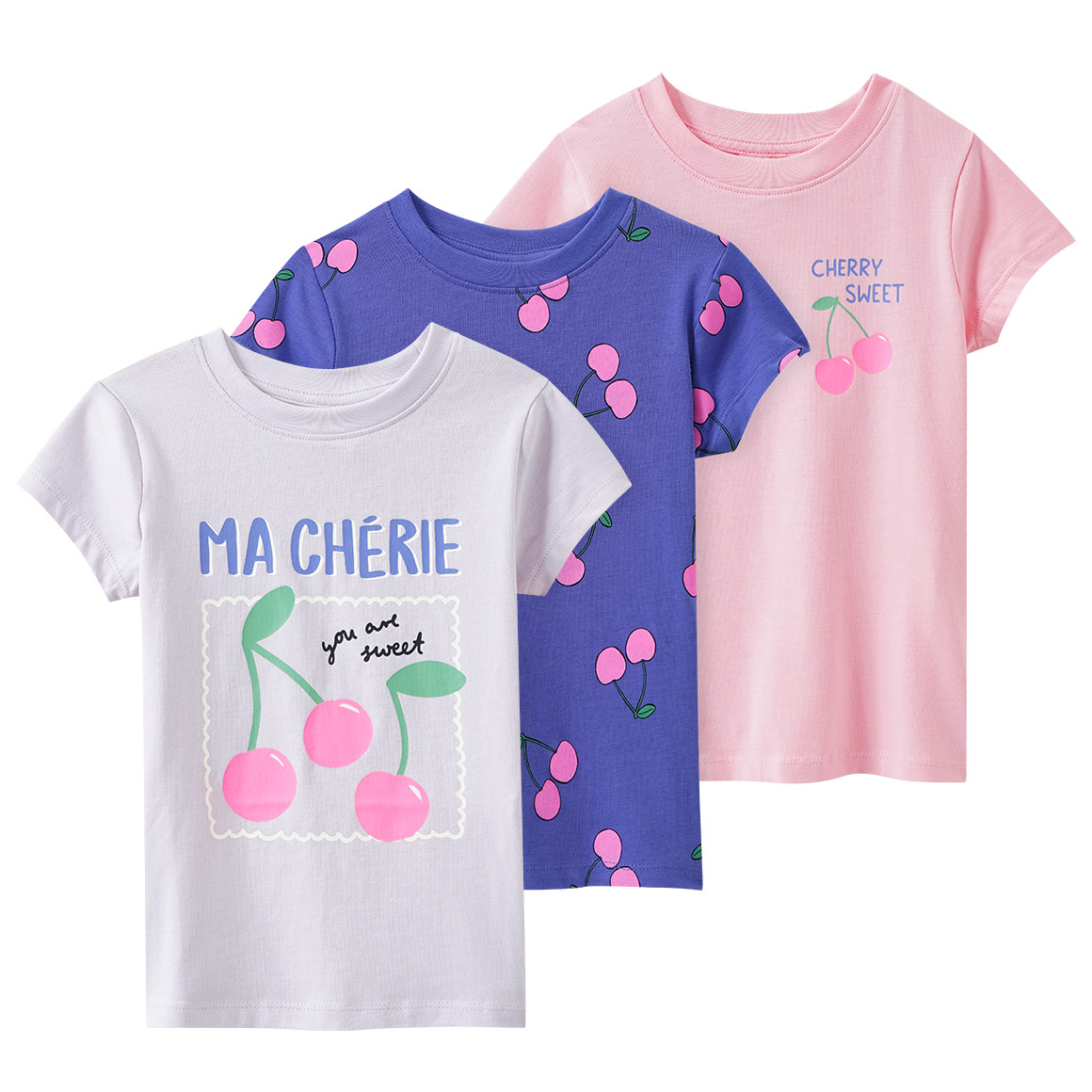 3 Mädchen T-Shirts mit Prints