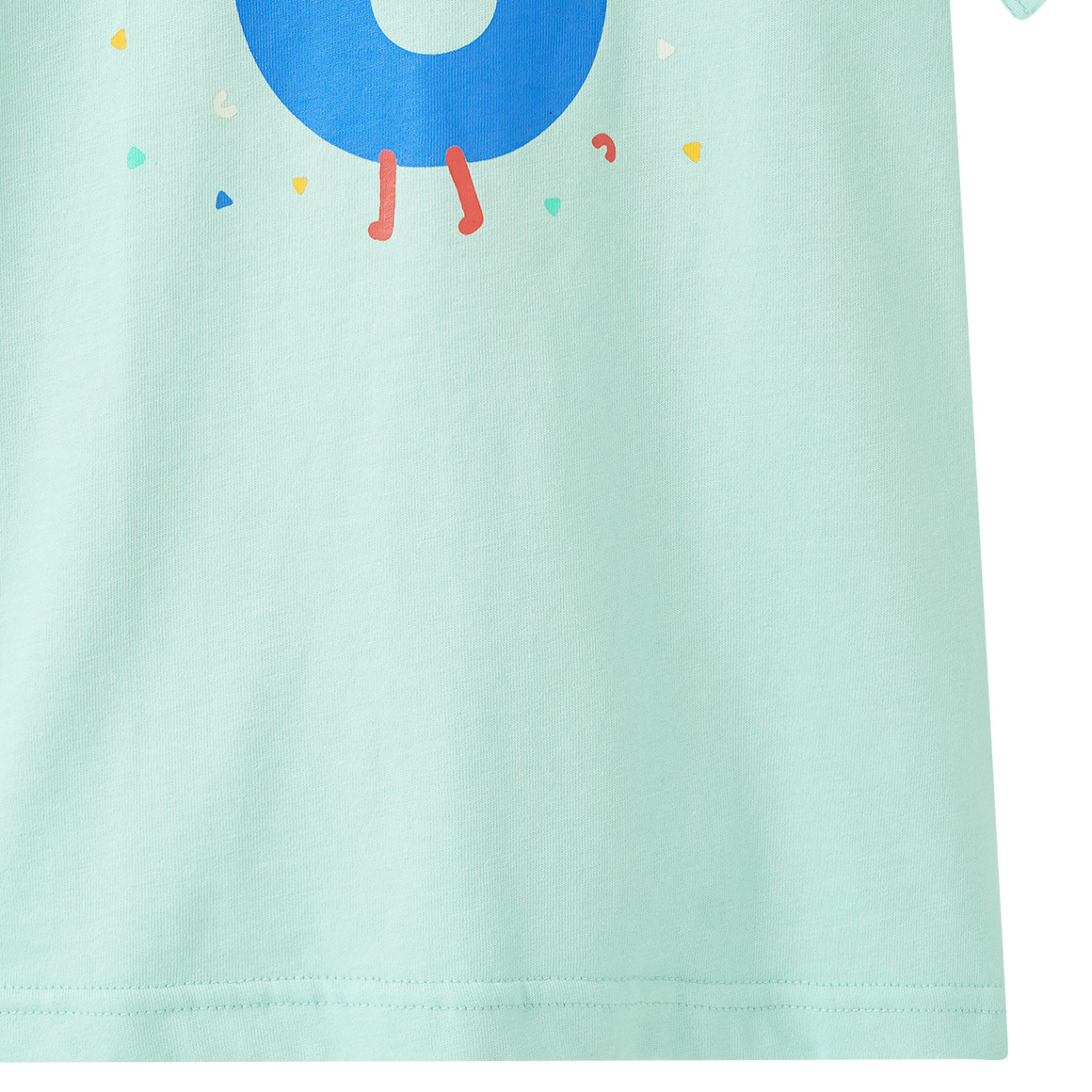 Kinder T-shirt met verjaardagsnummer 6