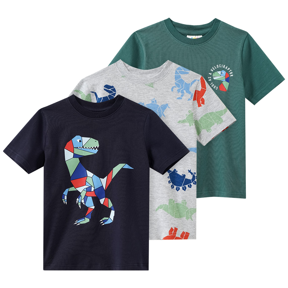 3 Jungen T-Shirts mit Prints