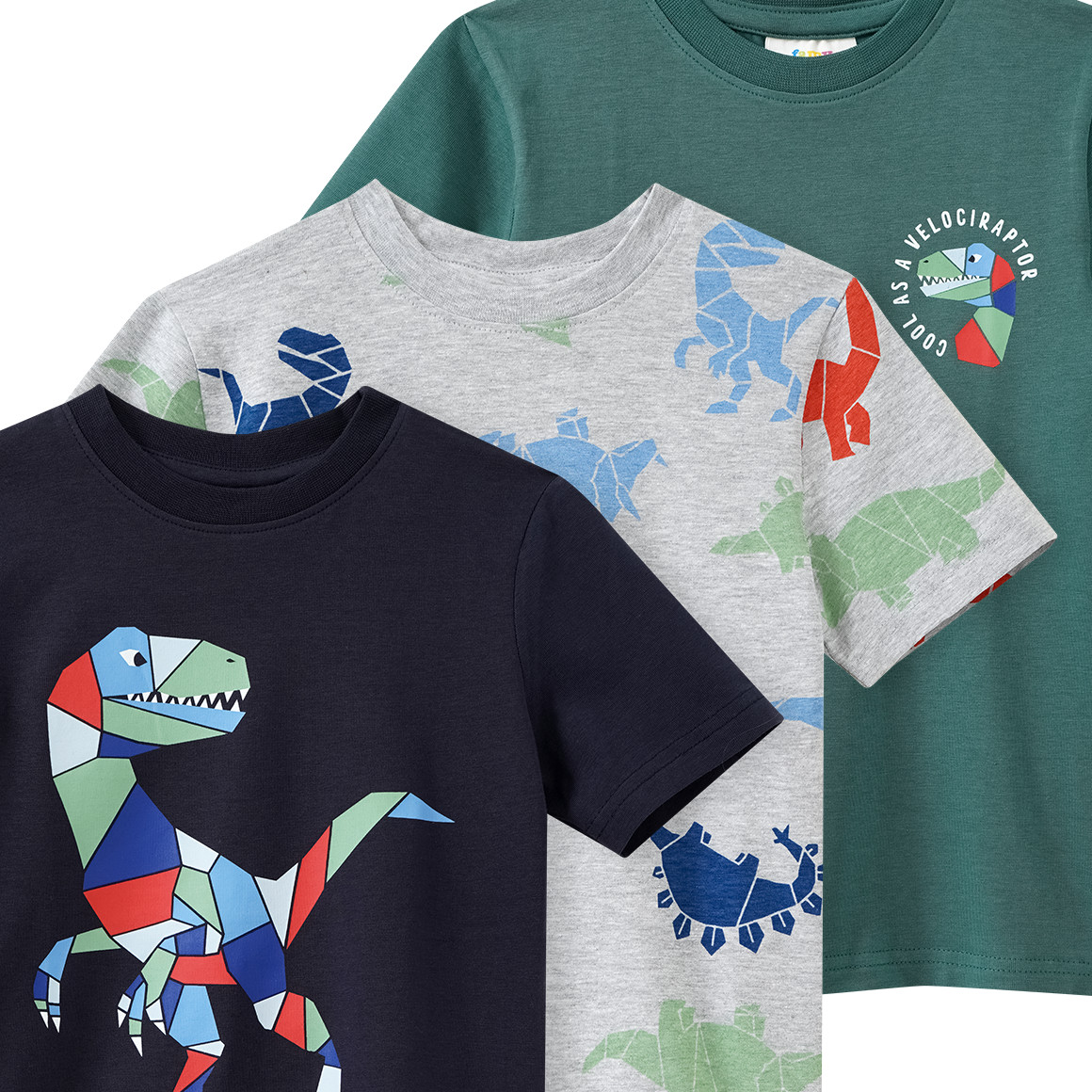 3 Jungen T-Shirts mit Prints