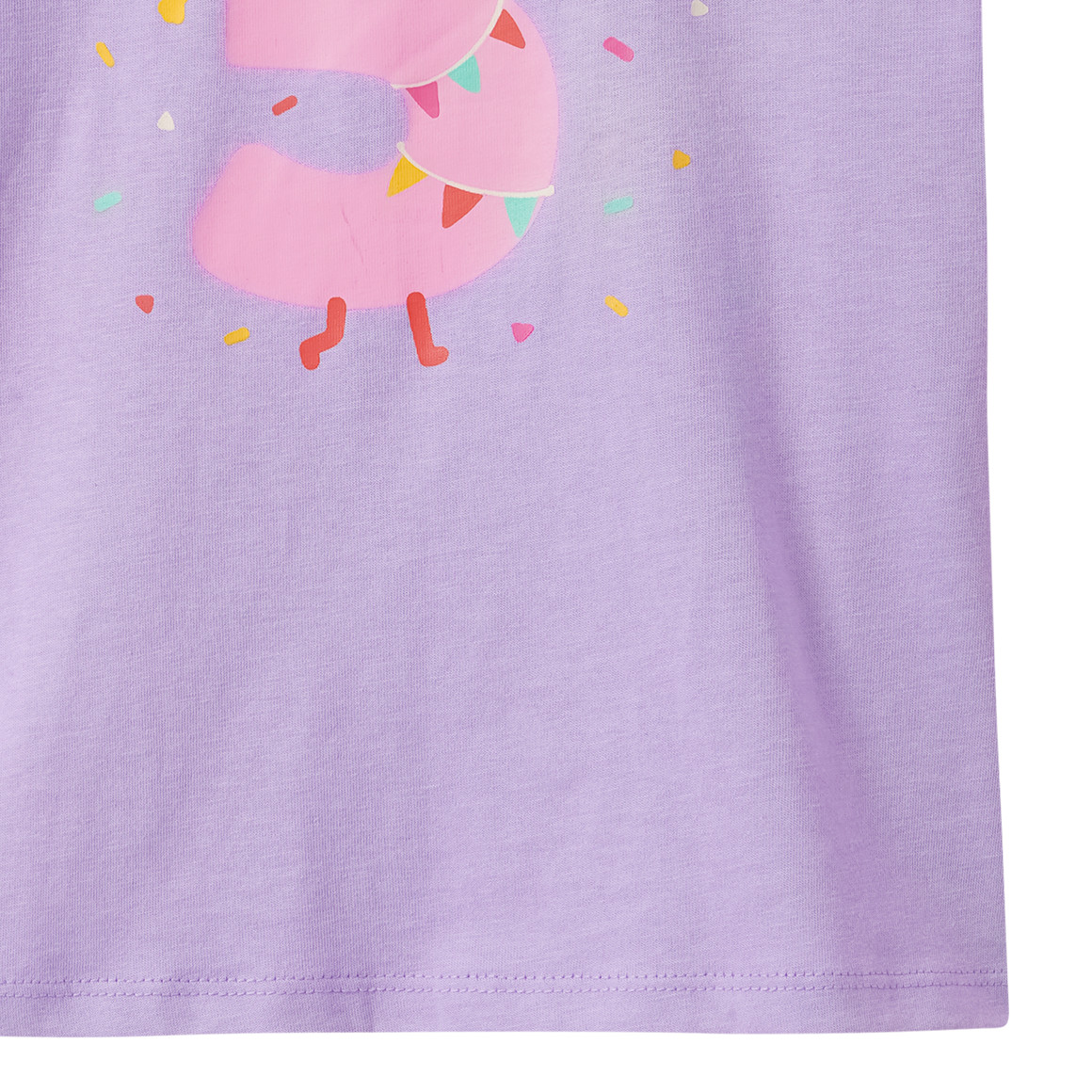 Mädchen T-Shirt mit Geburtstagszahl 5