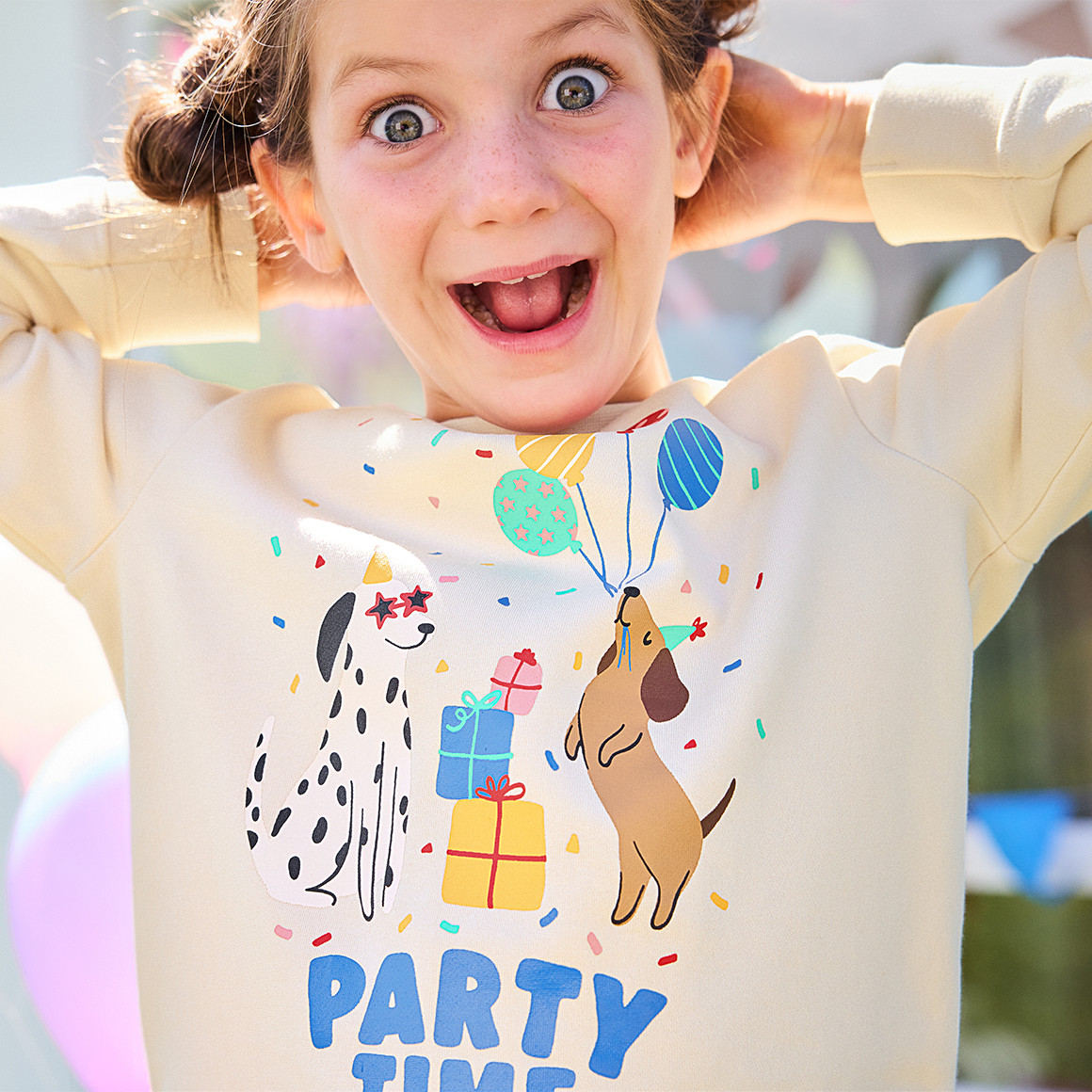 Kinder Sweatshirt mit Geburtstags-Motiv