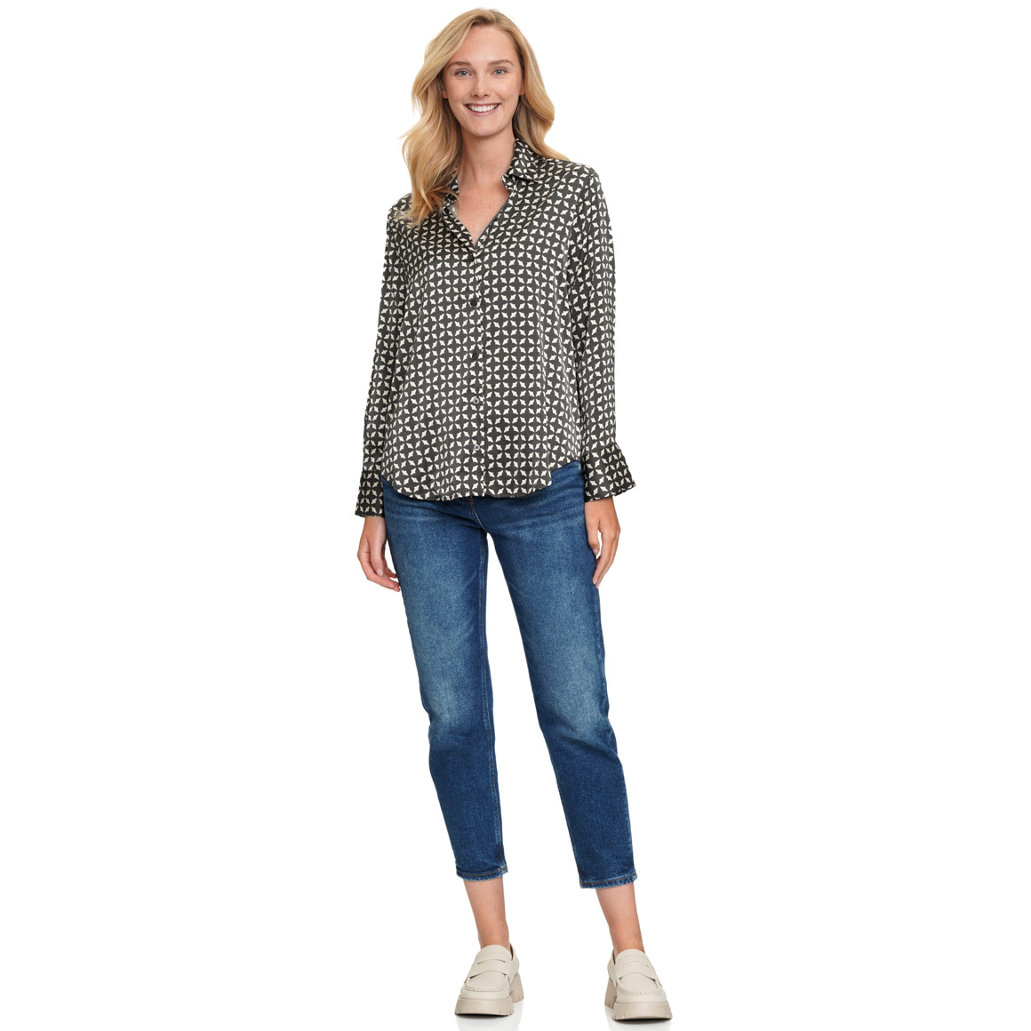 Blouses Dames in satijnlook