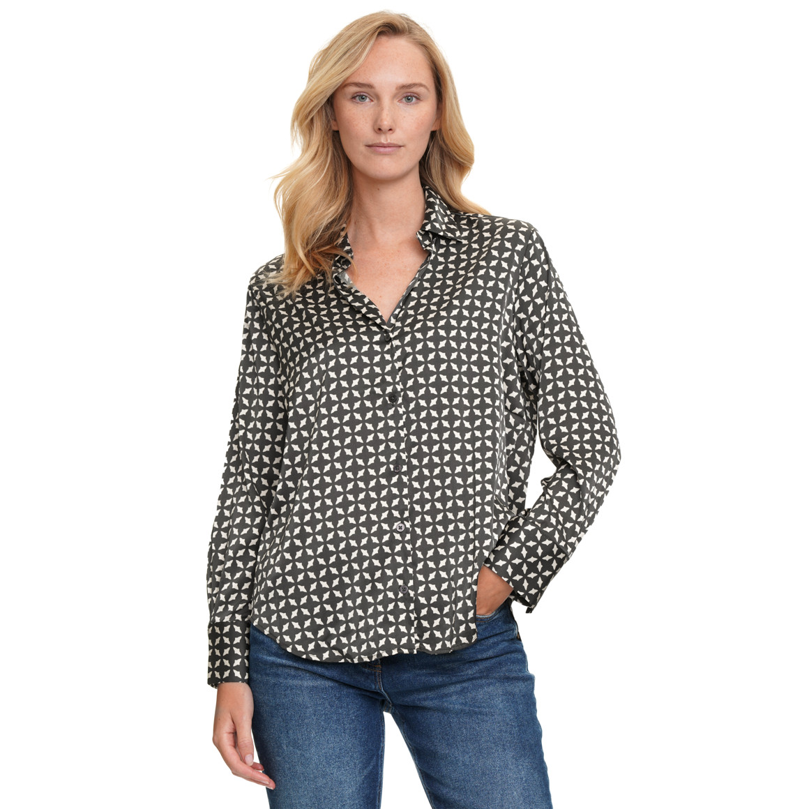 Blouses Dames in satijnlook