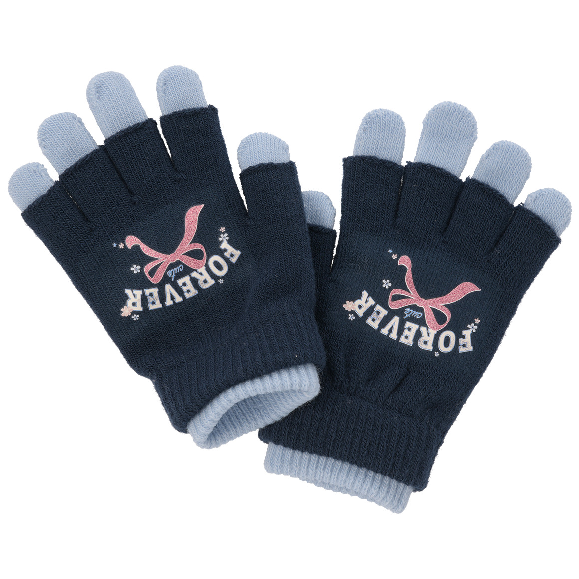 2 Paar Mädchen Handschuhe mit Motiv