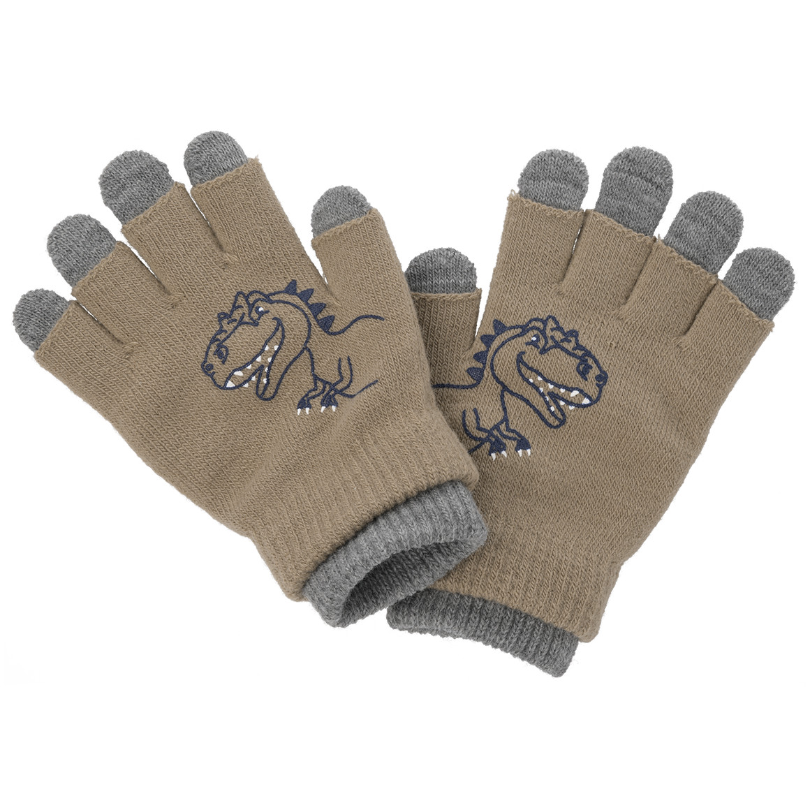 2 paar jongenshandschoenen met motief