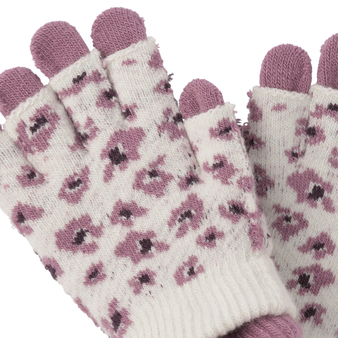 2 paar Meisjes Handschoenen met bloemen