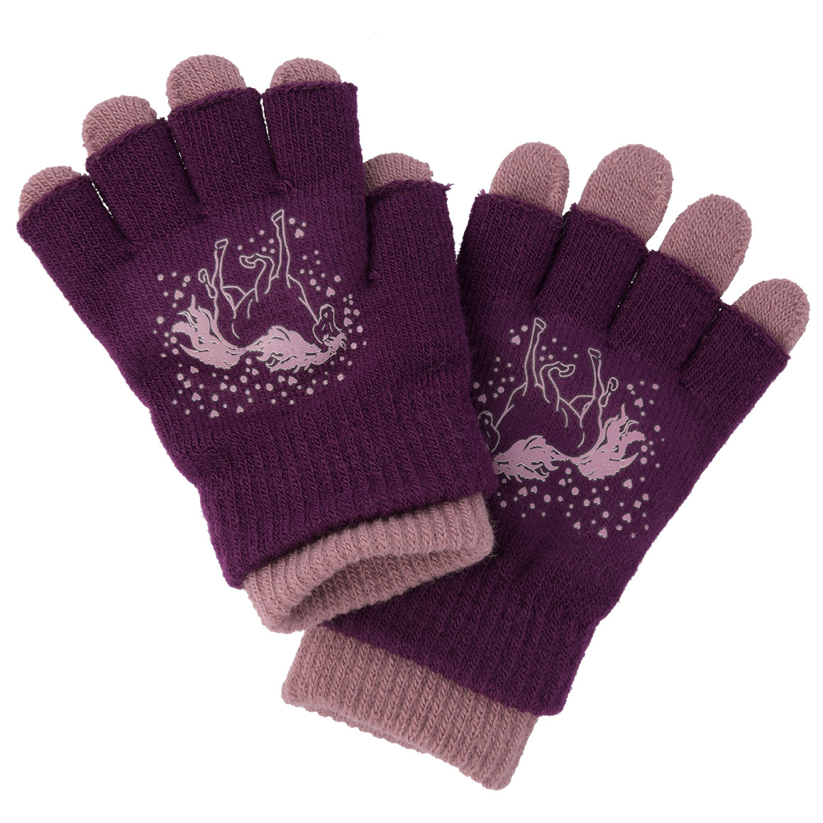 2 paar Meisjes Handschoenen met motief