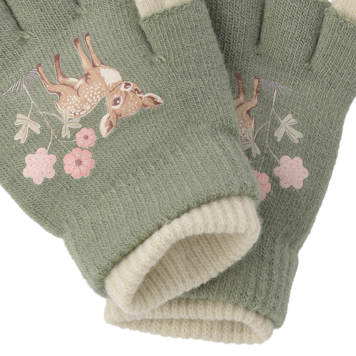 2 paar Meisjes Handschoenen met motief