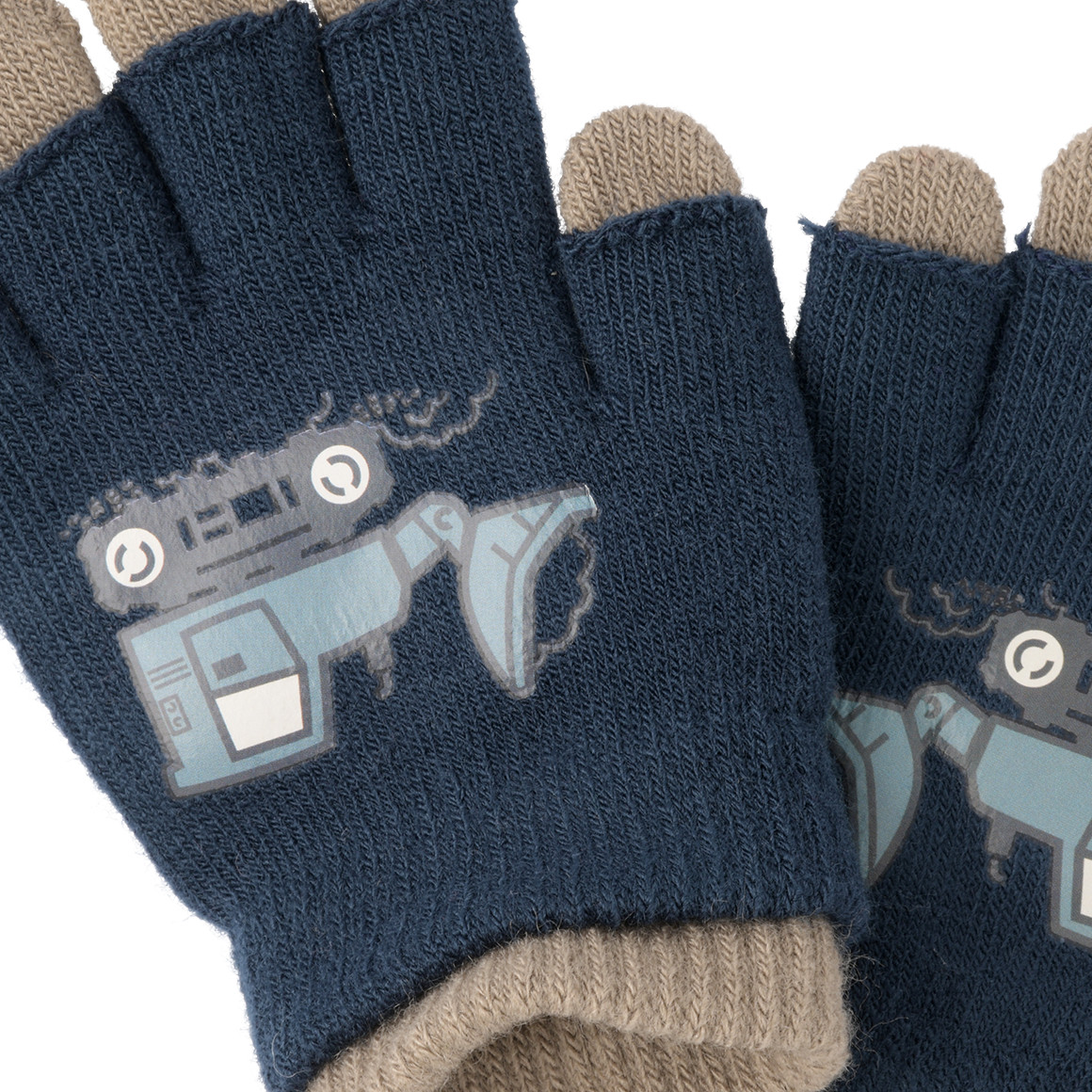 2 paar Jongens Handschoenen met motief