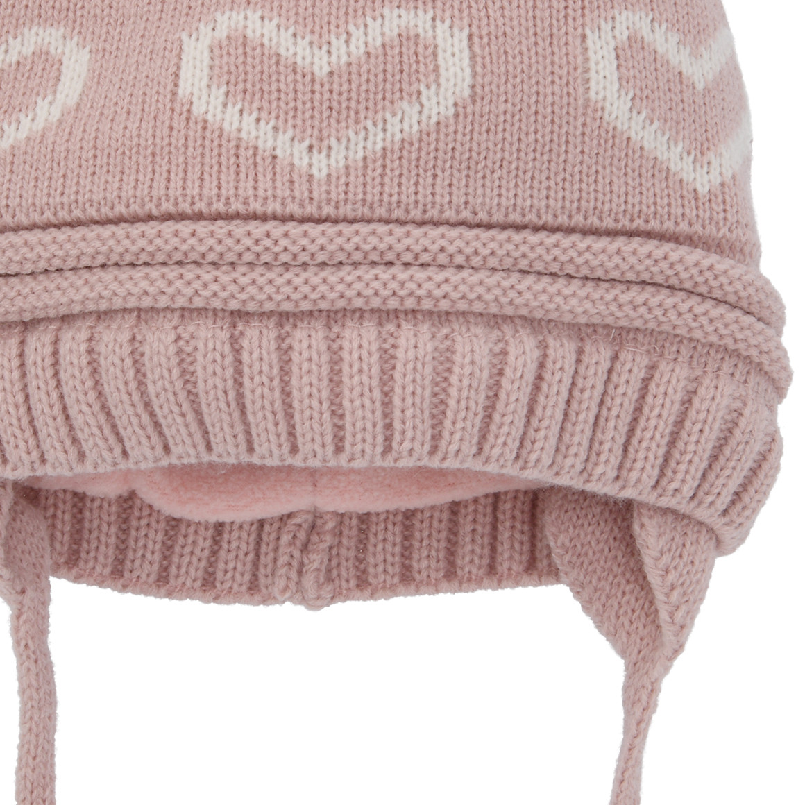 Baby wintermuts met hartjespatroon
