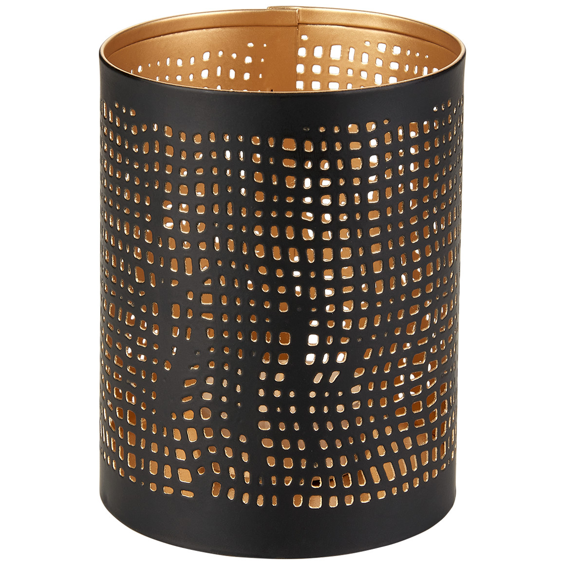 Kleines Windlicht aus Metall