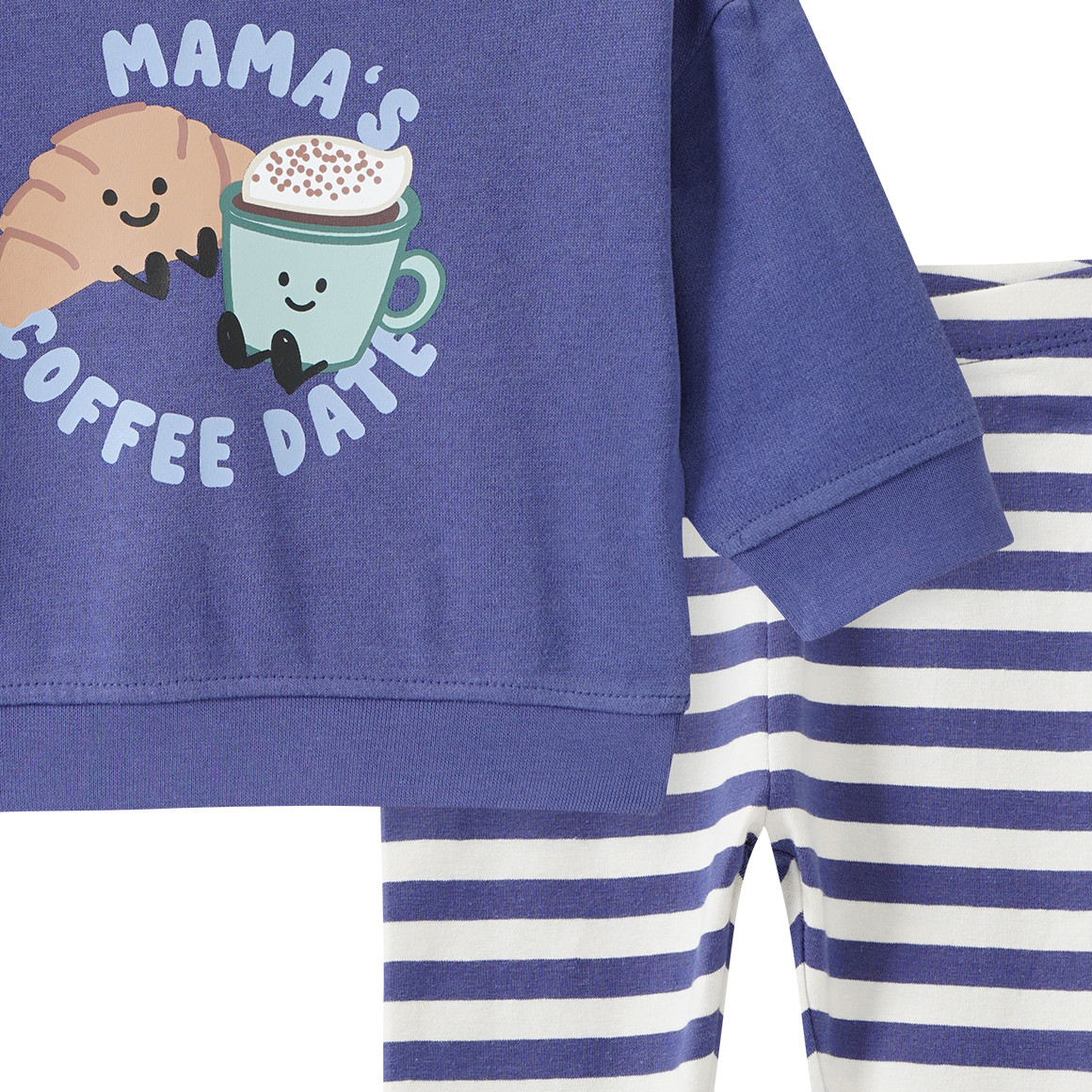 Newborn Set mit Frühstücks-Print