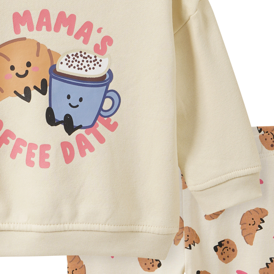 Baby Set mit Frühstücks-Print