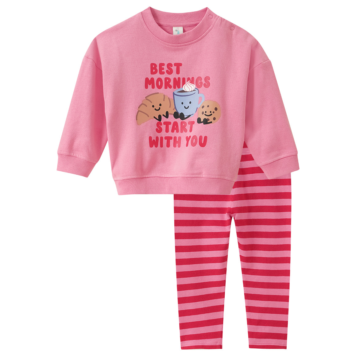 Baby Set mit Frühstücks-Print