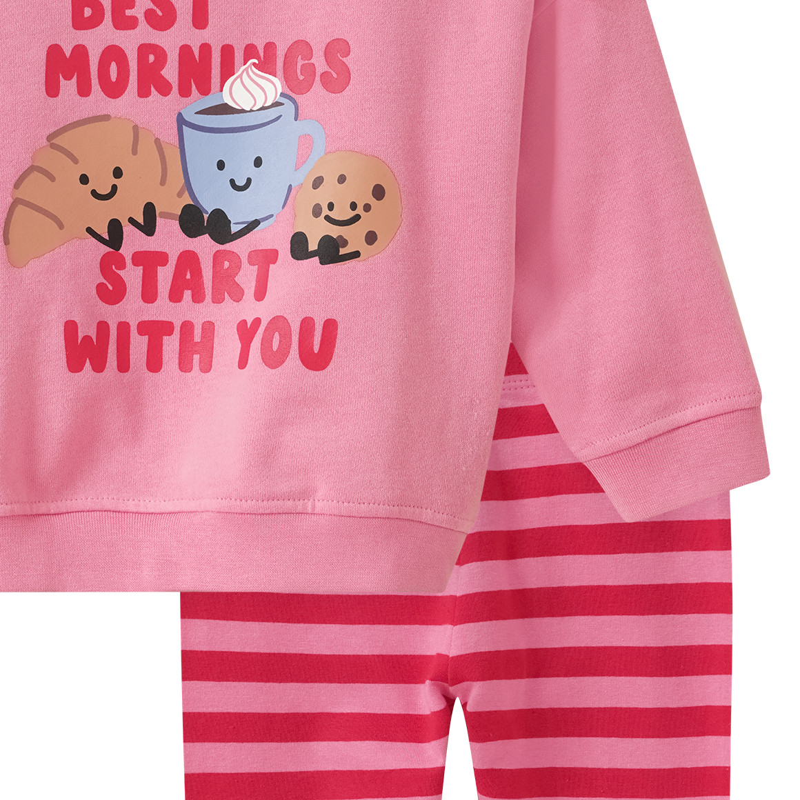 Baby Set mit Frühstücks-Print