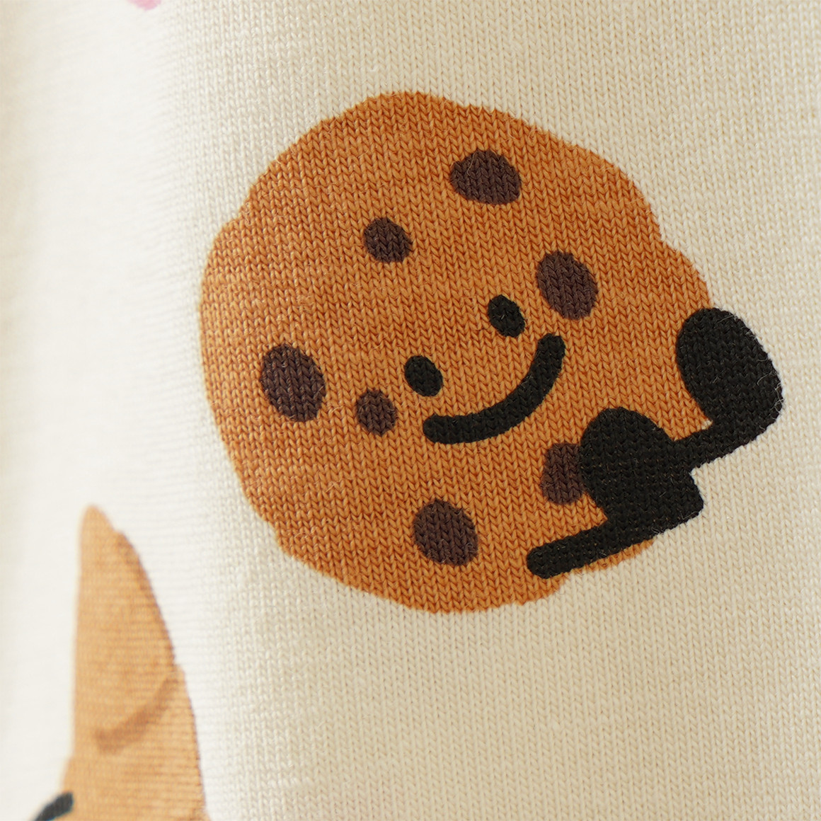 Baby Langarmshirt mit Frühstücks-Print