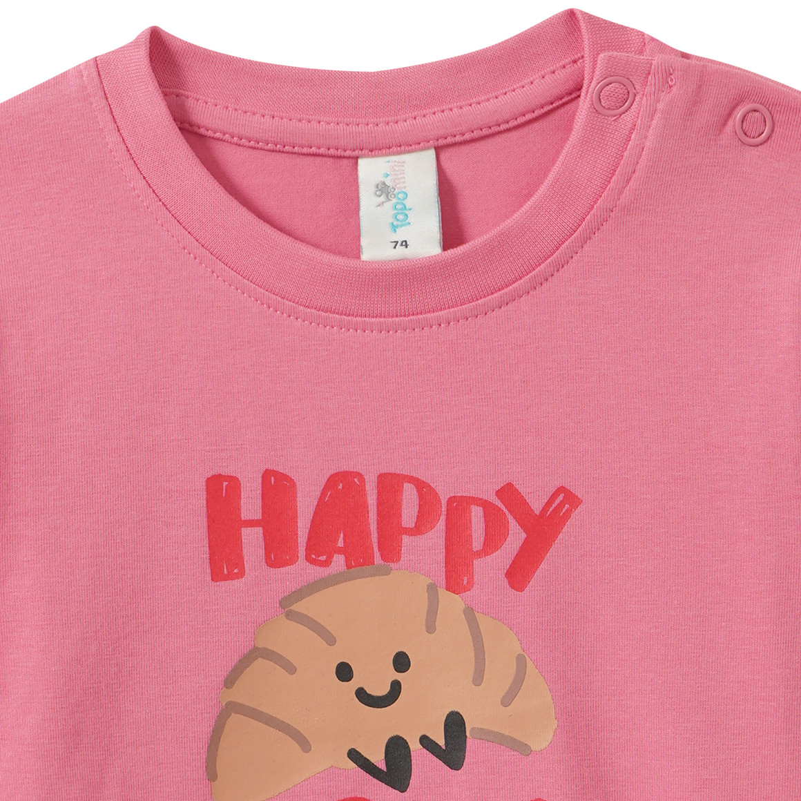 Baby Langarmshirt mit Frühstücks-Print