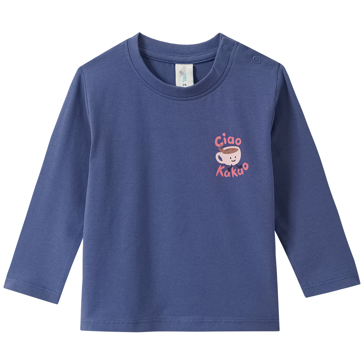 Baby Langarmshirt mit Frühstücks-Print
