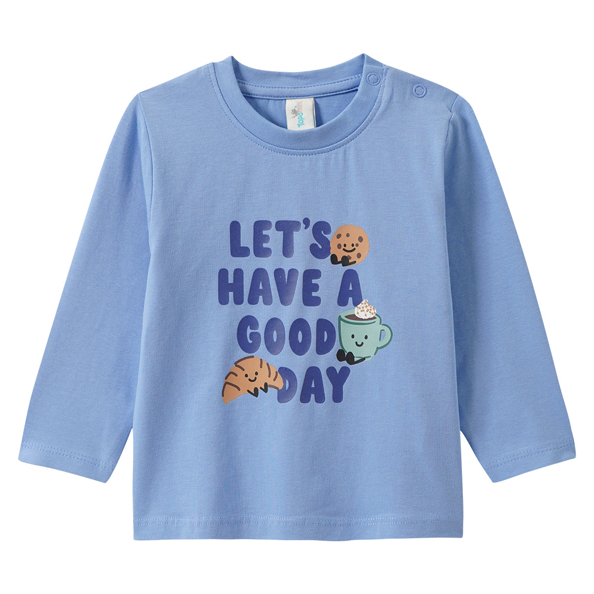 Baby Langarmshirt mit Frühstücks-Print