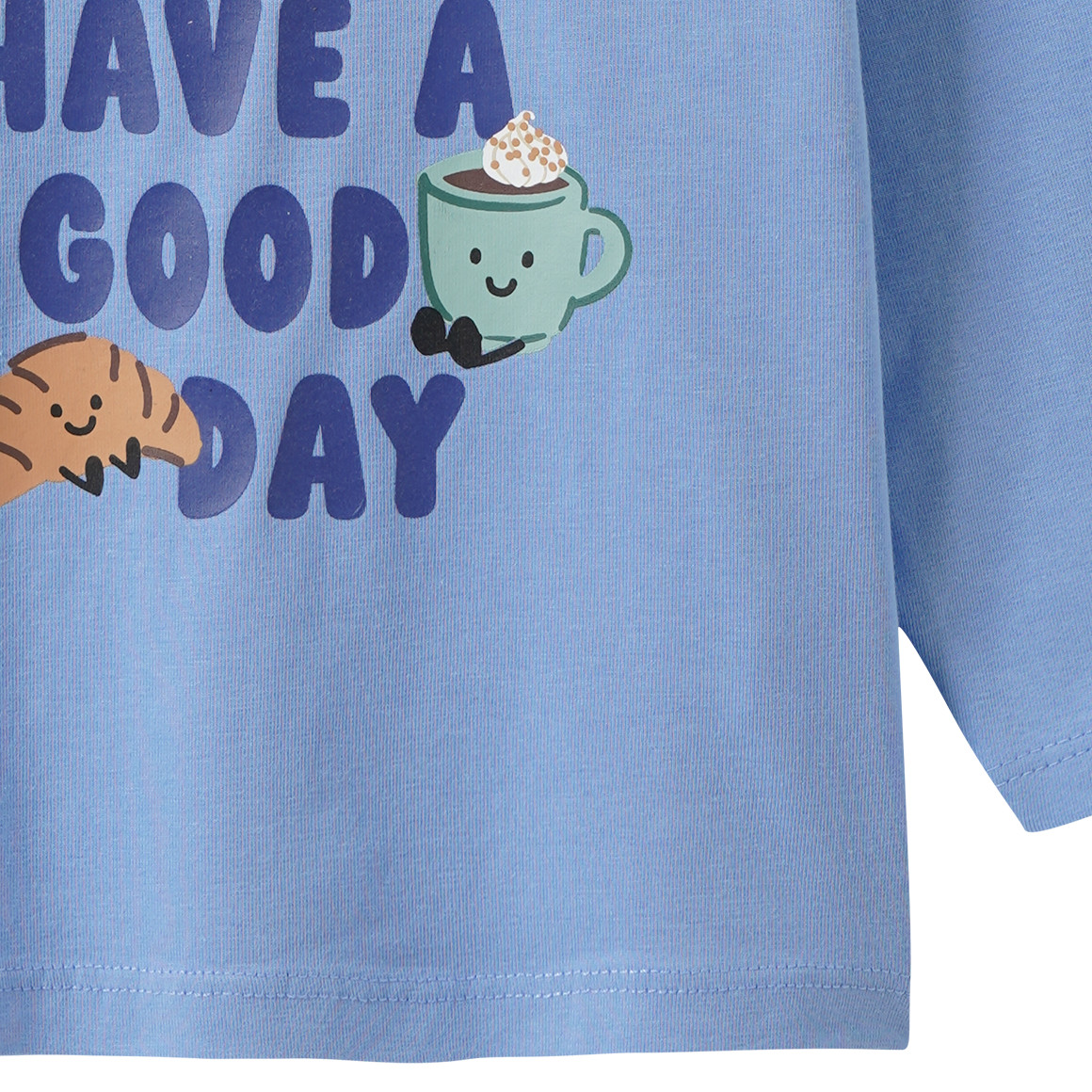 Baby Langarmshirt mit Frühstücks-Print