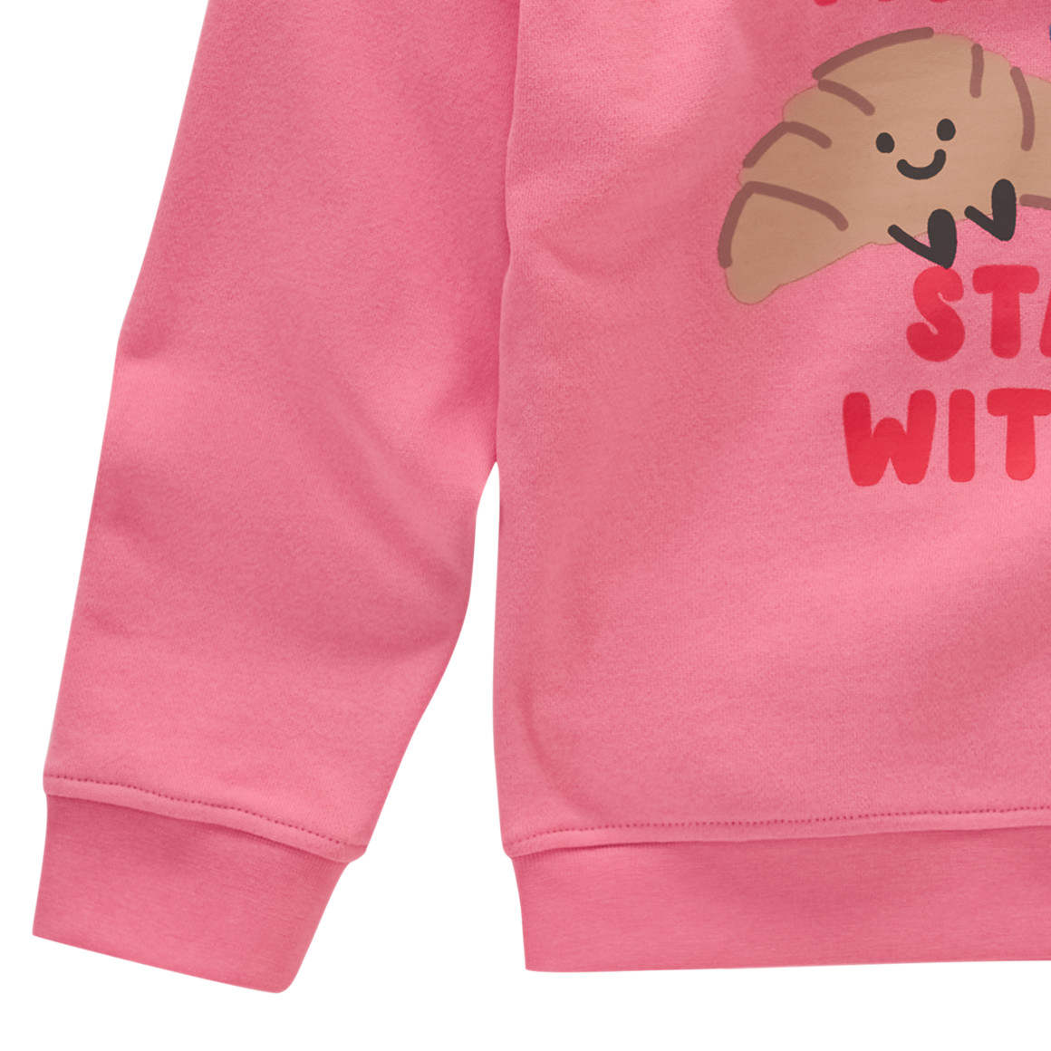 Mädchen Sweatshirt mit Frühstücks-Print