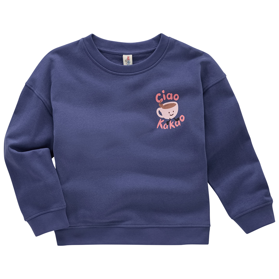 Kindersweater met ontbijtprint