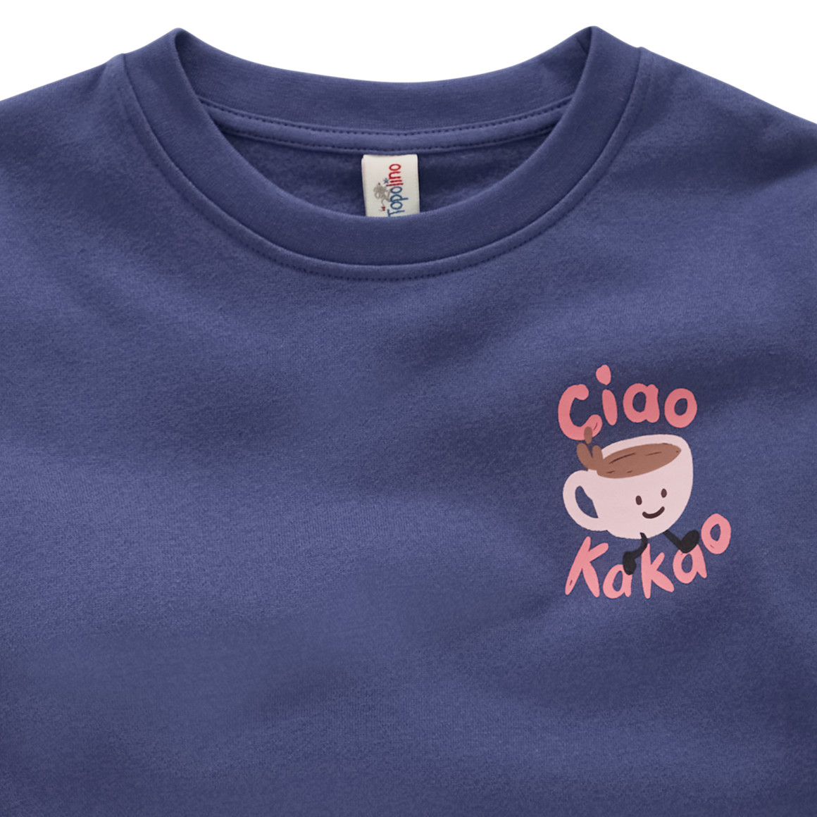 Kindersweater met ontbijtprint