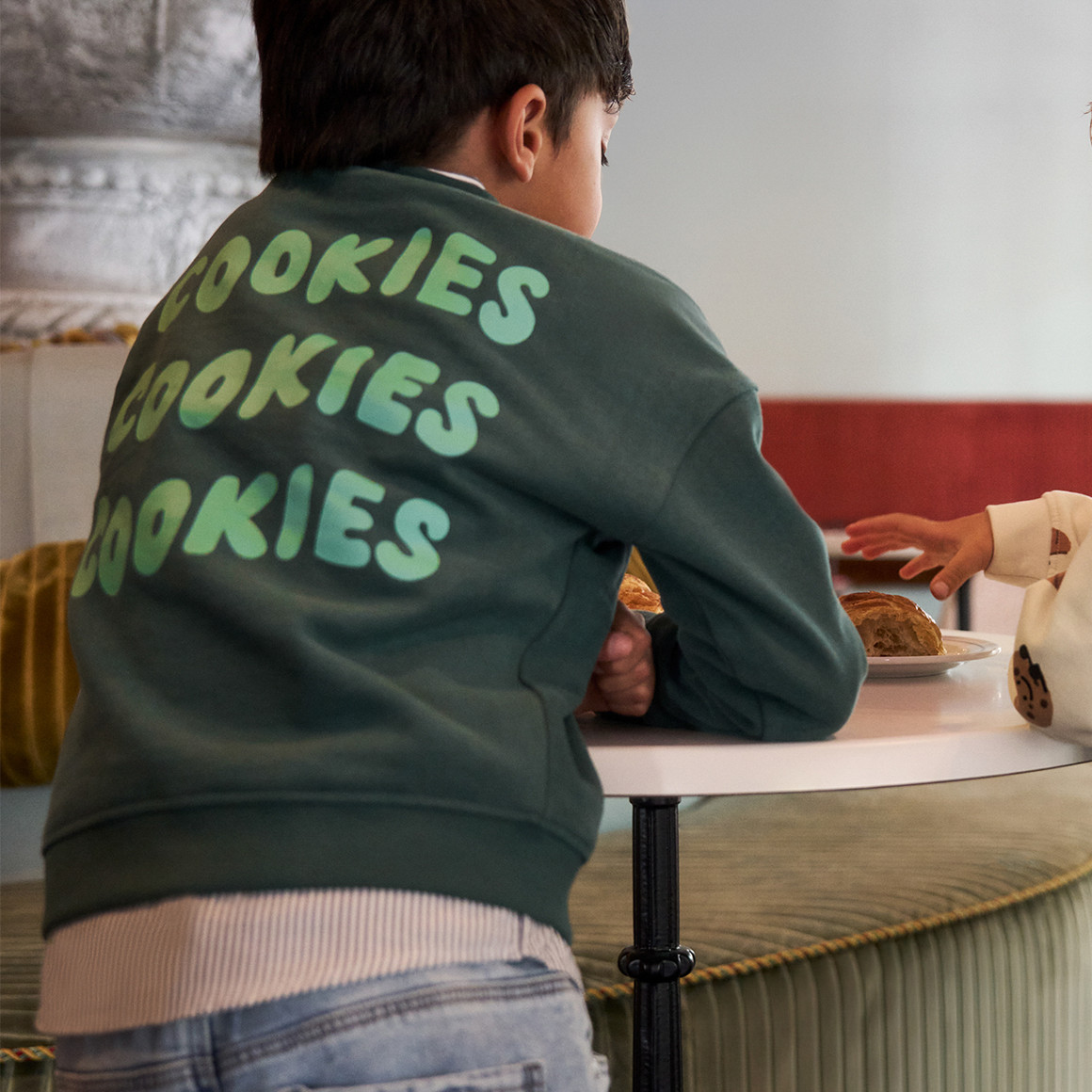 Kinder Sweatshirt mit Frühstücks-Print