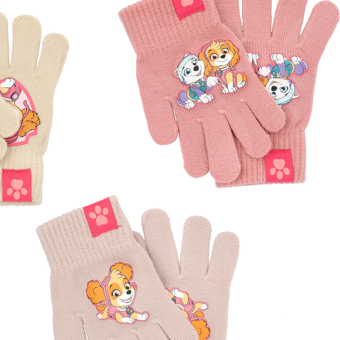 3 Paar PAW Patrol Handschuhe im Set