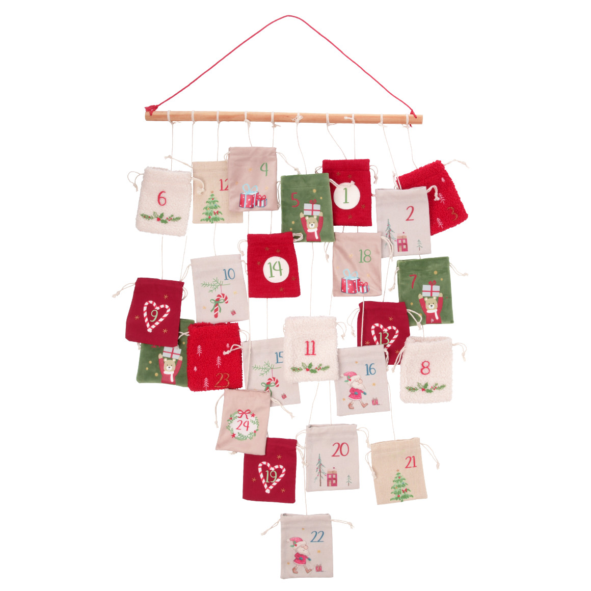 Adventskalender met zakje