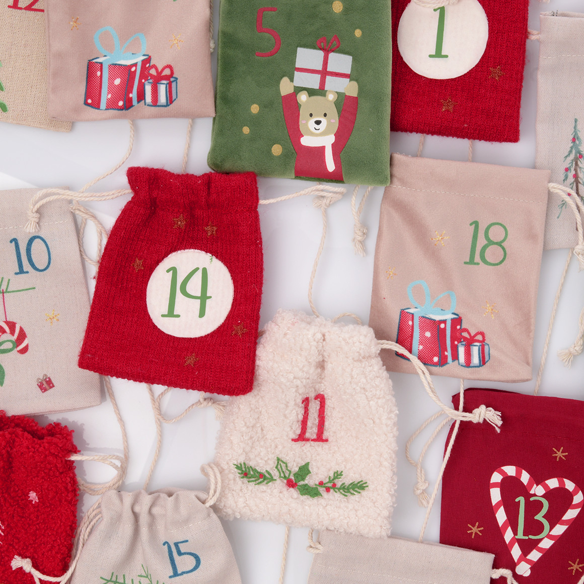 Adventskalender met zakje