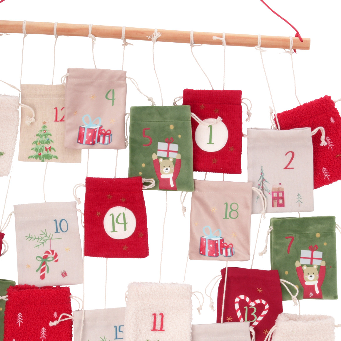 Adventskalender met zakje