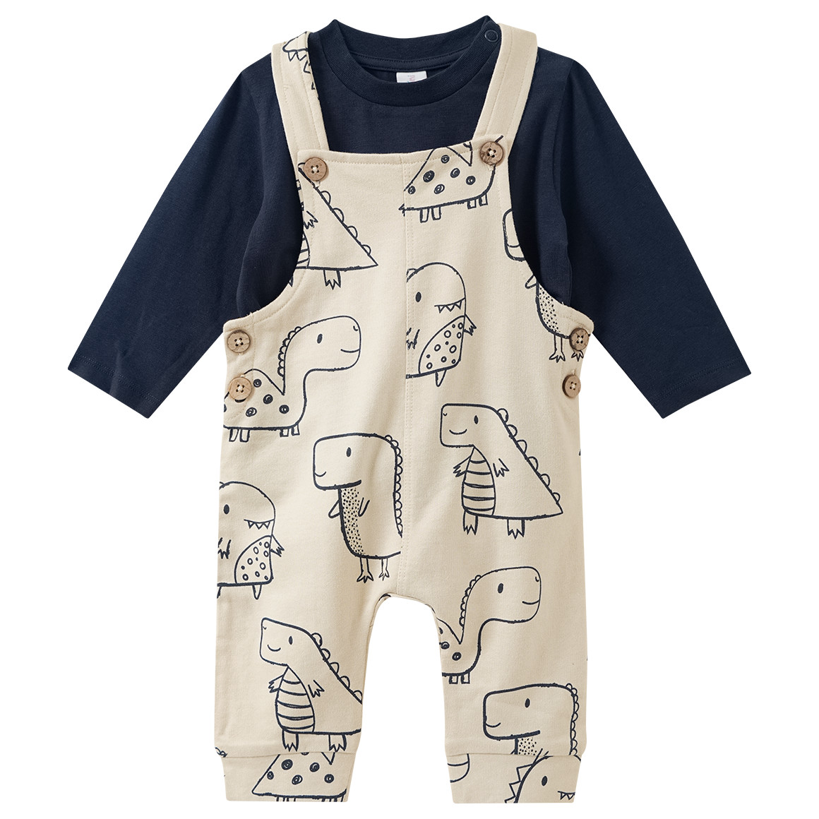Newborn Set mit Shirt und Latzhose