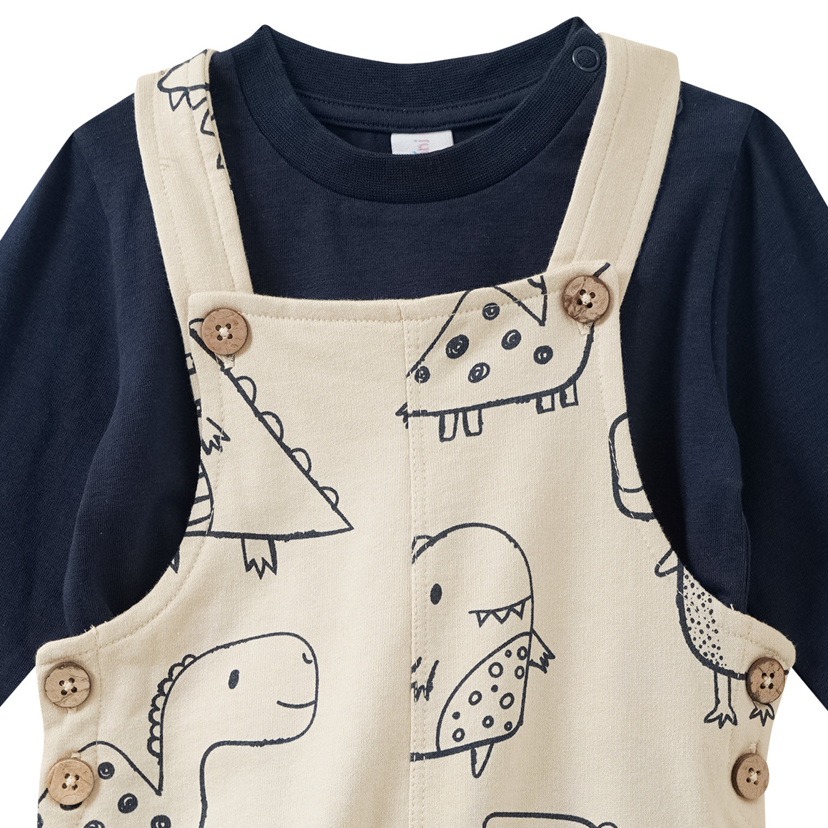 Newborn Set mit Shirt und Latzhose