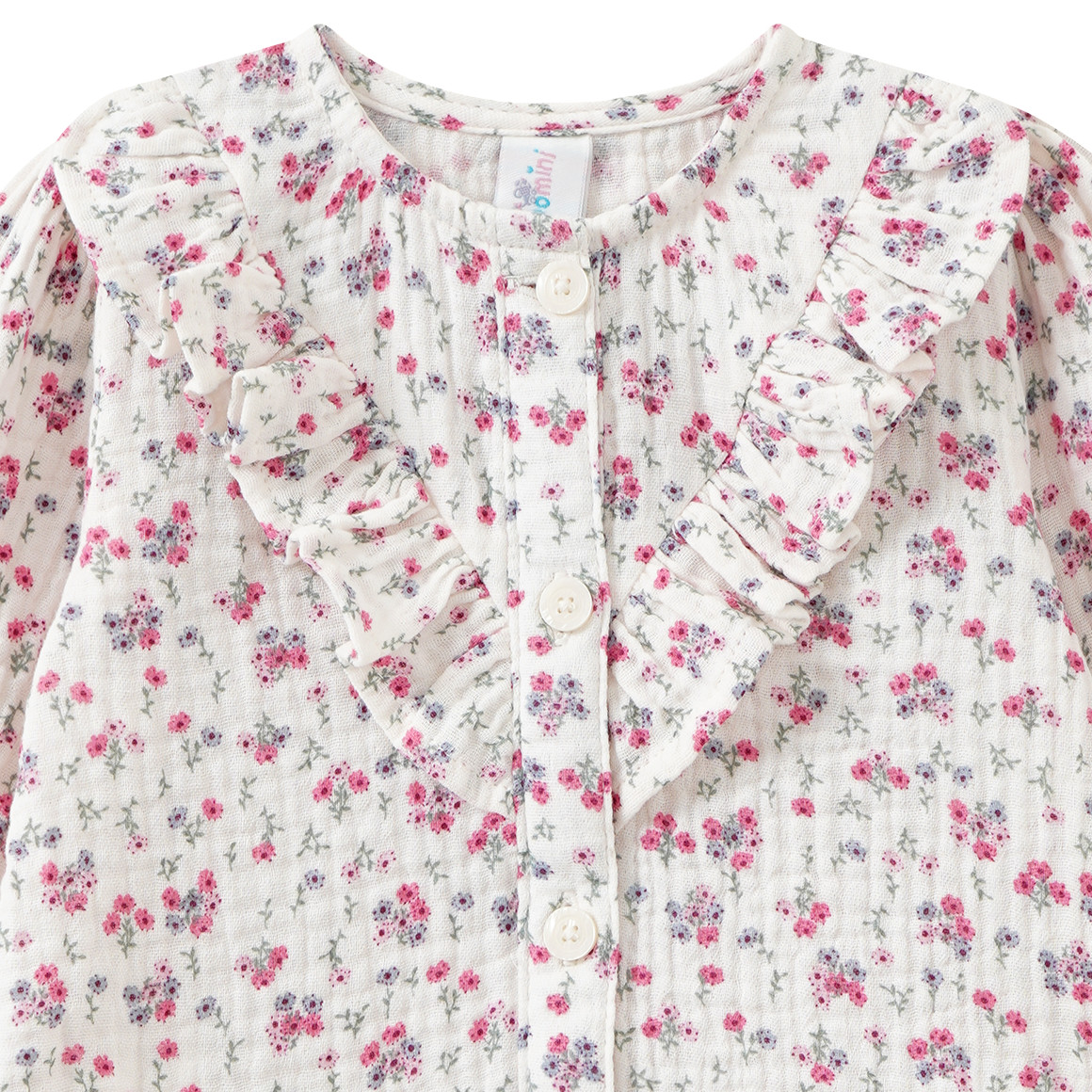 Baby Musselin-Bluse mit Blümchen-Print