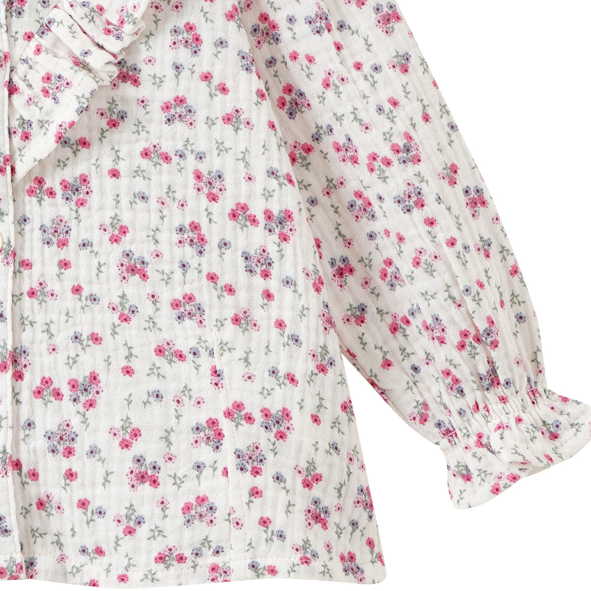 Baby Musselin-Bluse mit Blümchen-Print