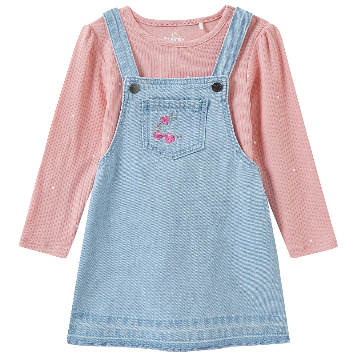 Baby set met spijkerjurk