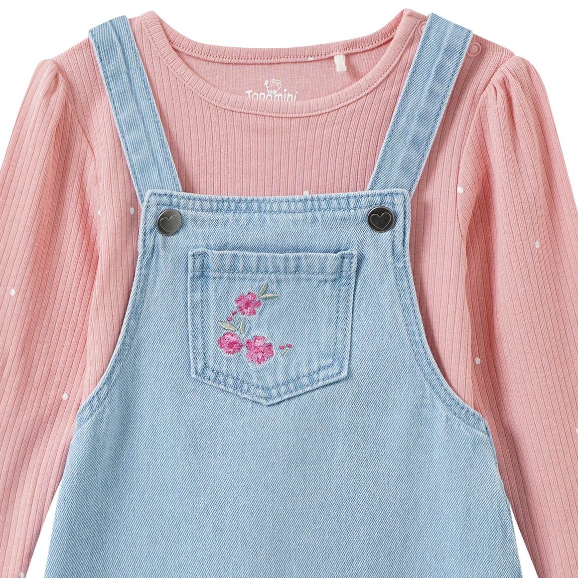 Baby set met spijkerjurk