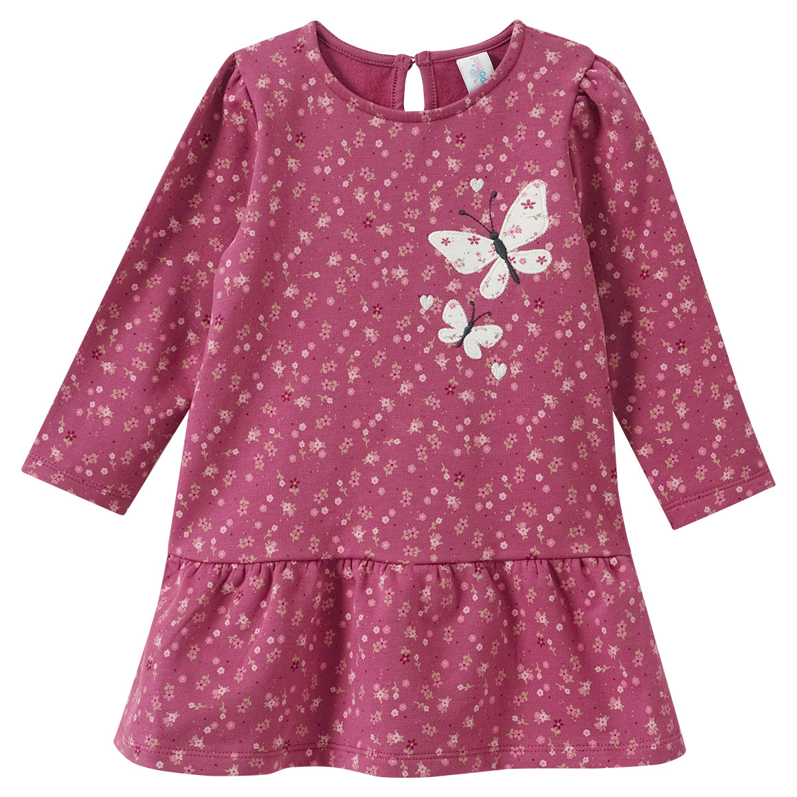 Baby Sweatkleid mit Blümchen-Allover