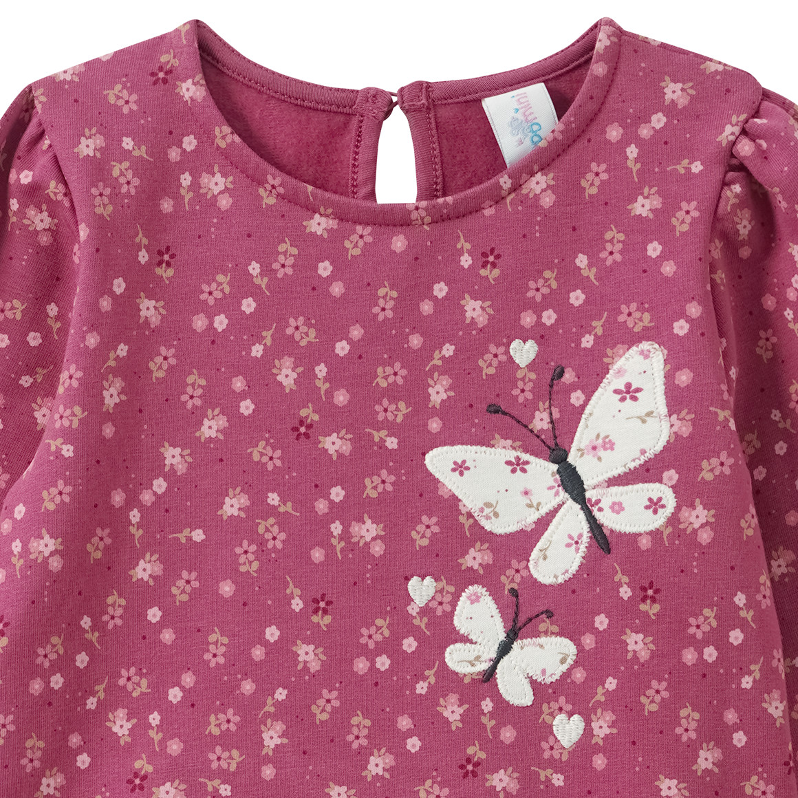 Baby Sweatkleid mit Blümchen-Allover