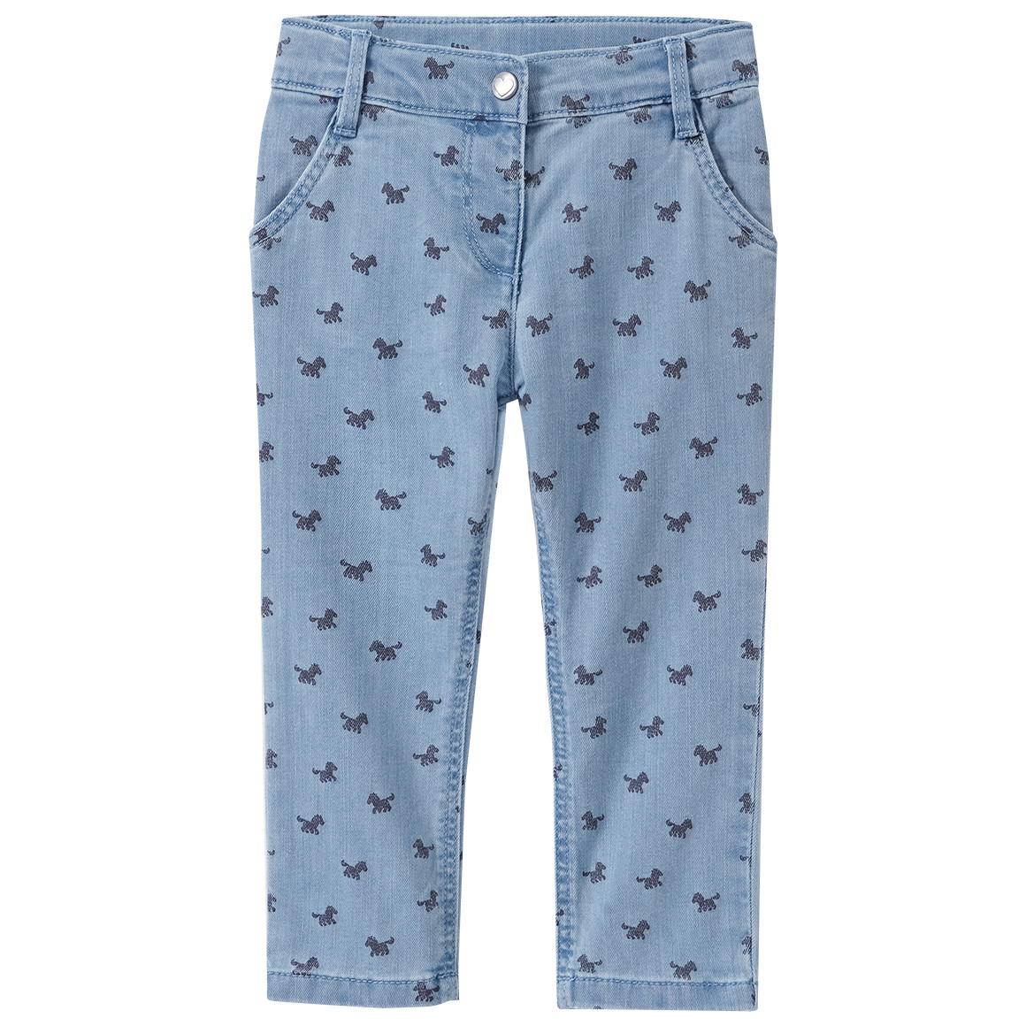 Baby Jeans mit Pferde-Print