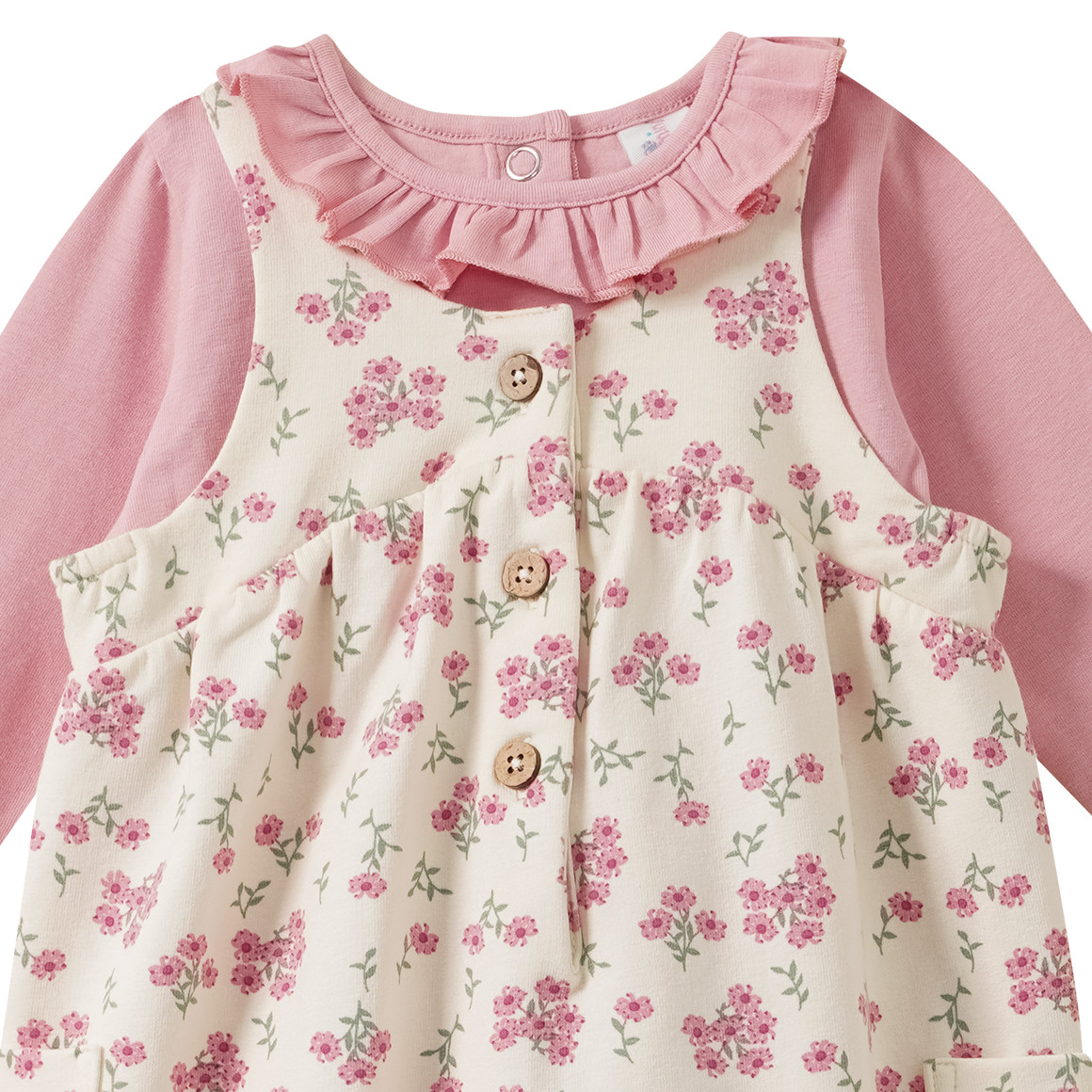 Newborn Set mit Langarmshirt und Overall